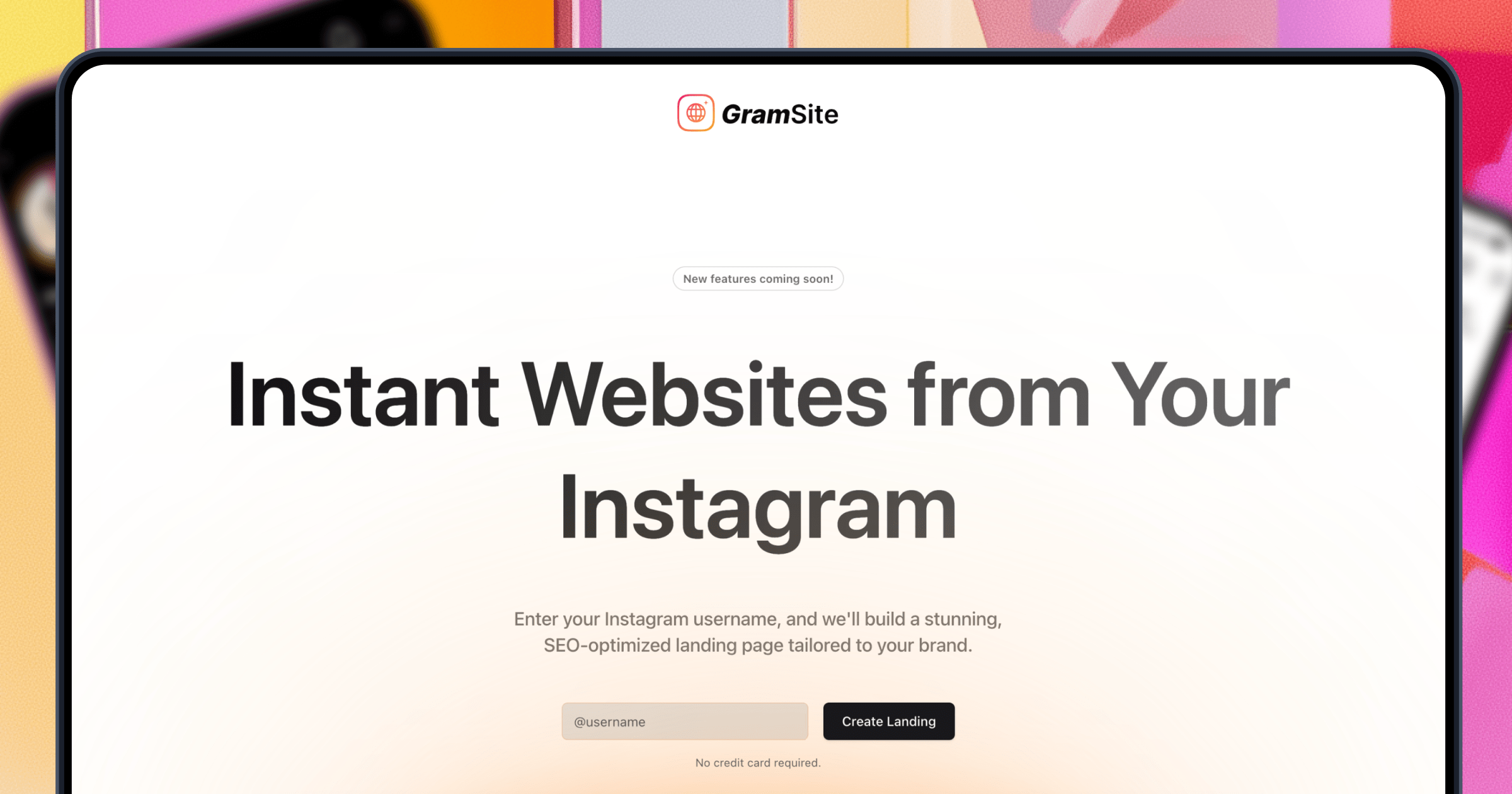 Gramsite - Instant Websites from Your Instagram profile
